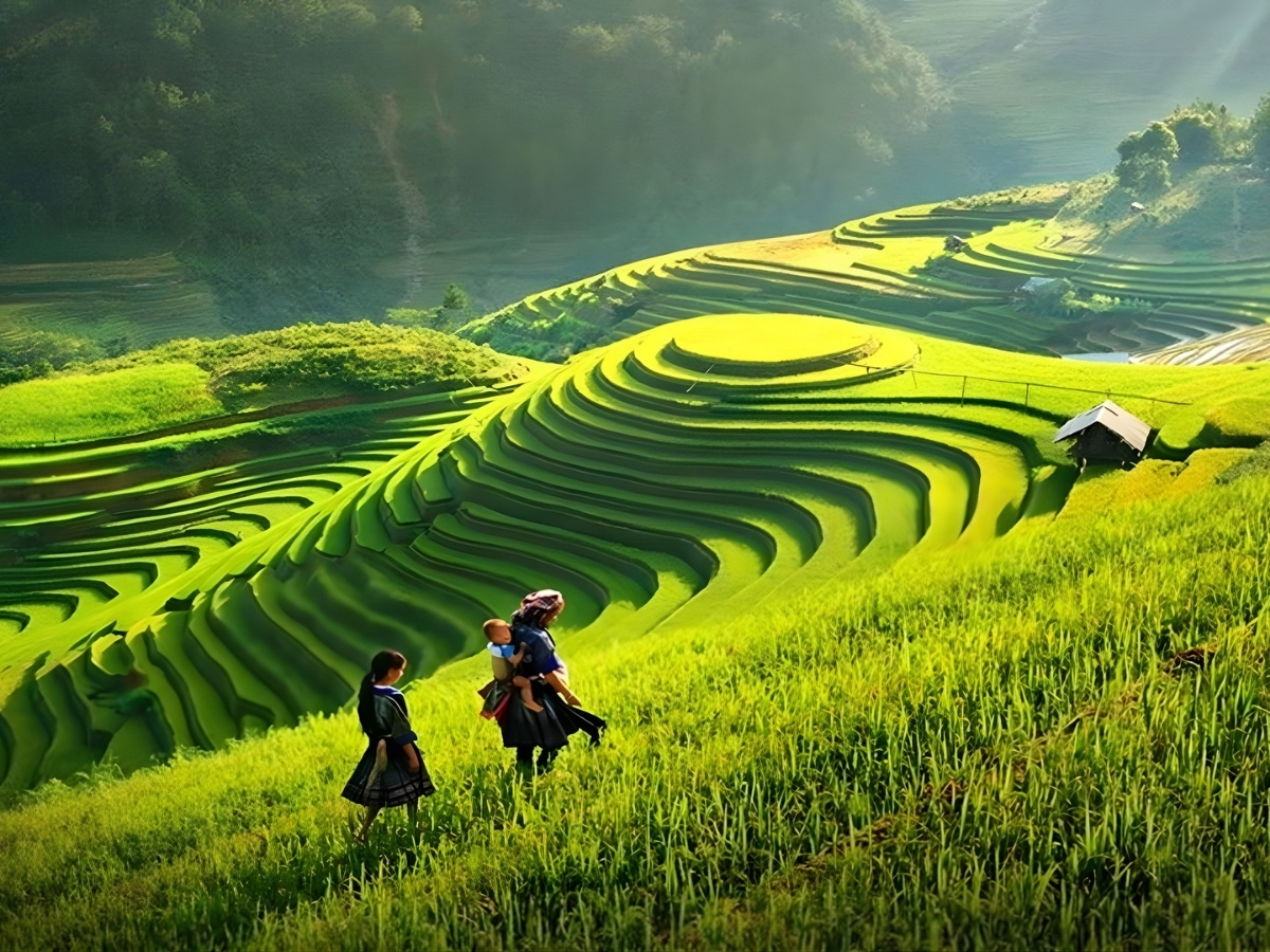 Bản Ngàm nằm tại xã Sơn Điện