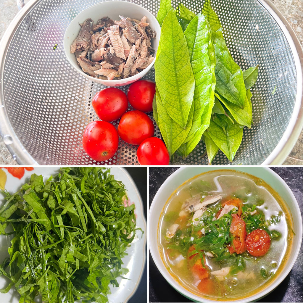 Canh lá đắng ngon nhất khi nấu đúng thời điểm, không để lá bị nát