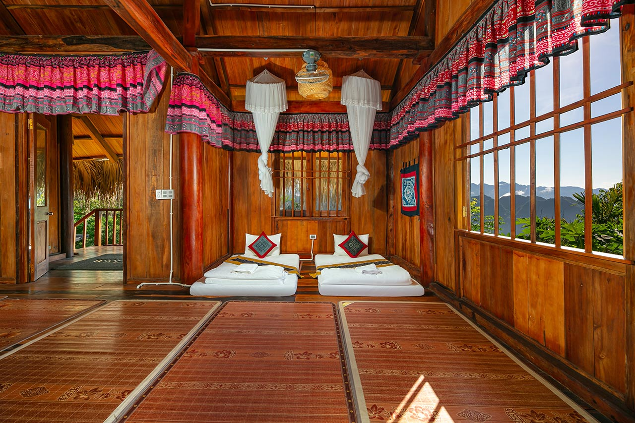 Không gian Pù Luông Bocbandi Retreat mang dấu ấn riêng biệt.