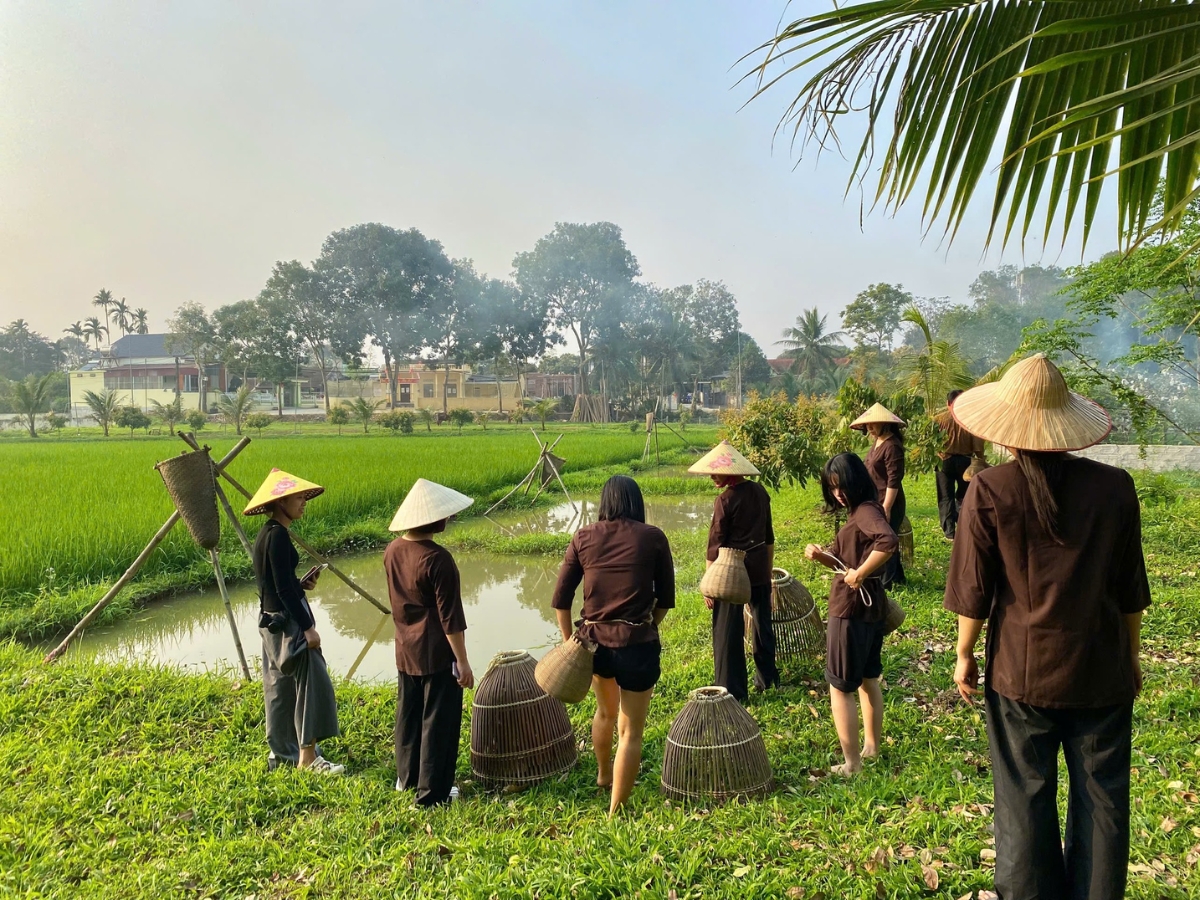 Du khách tham quan nông trại và trải nghiệm cuộc sống của người nông dân