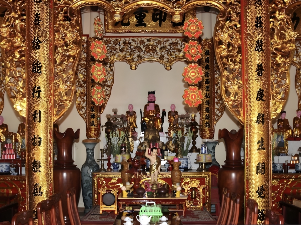Không gian thờ tự linh thiêng tại chùa Giáng Thanh Hóa