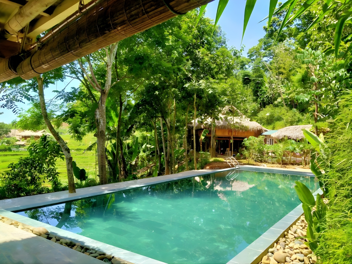 Pu Luong Boutique Garden với không gian xanh mát, gần gũi với thiên nhiên