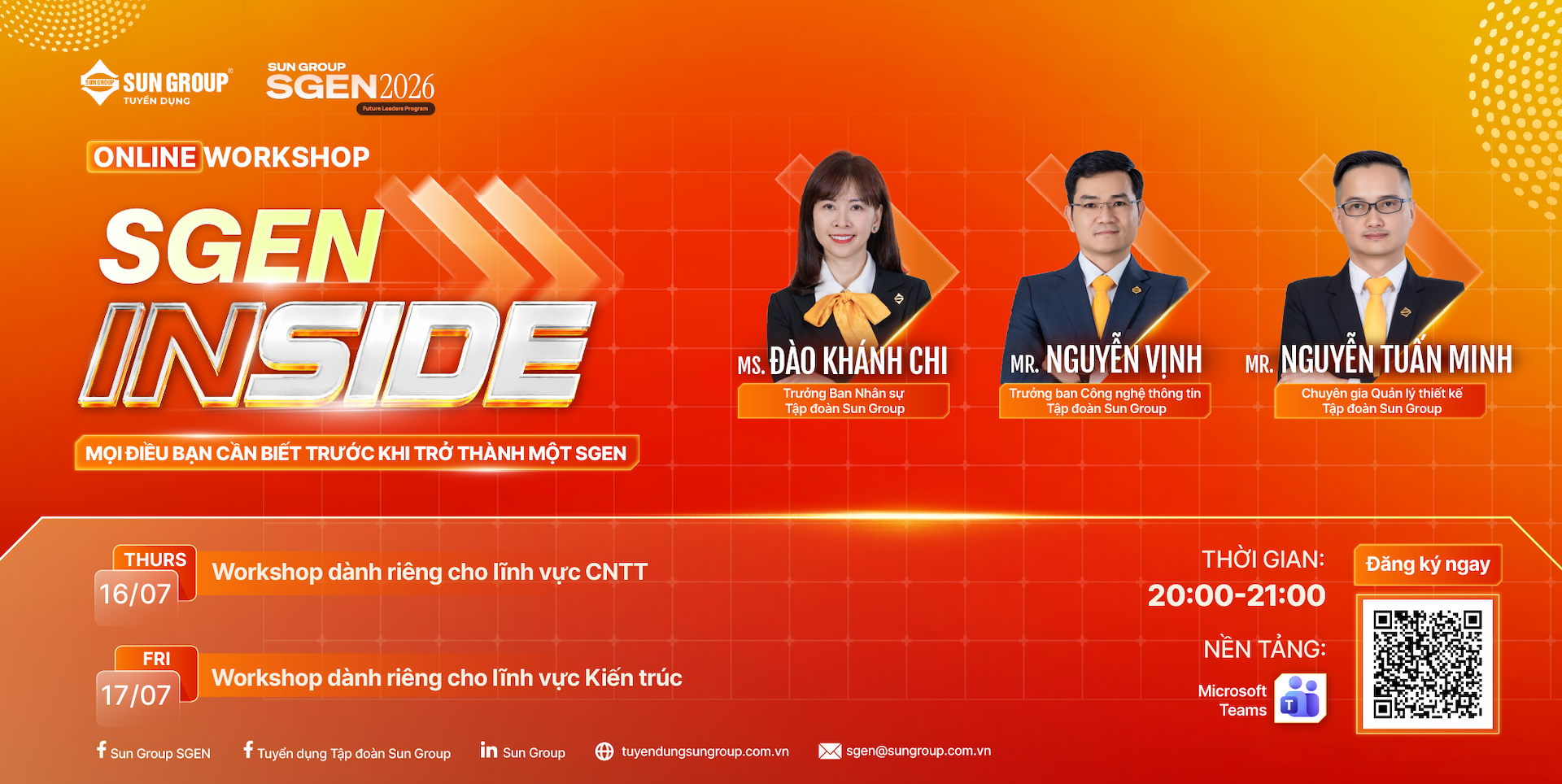 SGEN INSIDE giải đáp tất tần tật thắc mắc về chương trình Sun Group SGEN 2026.