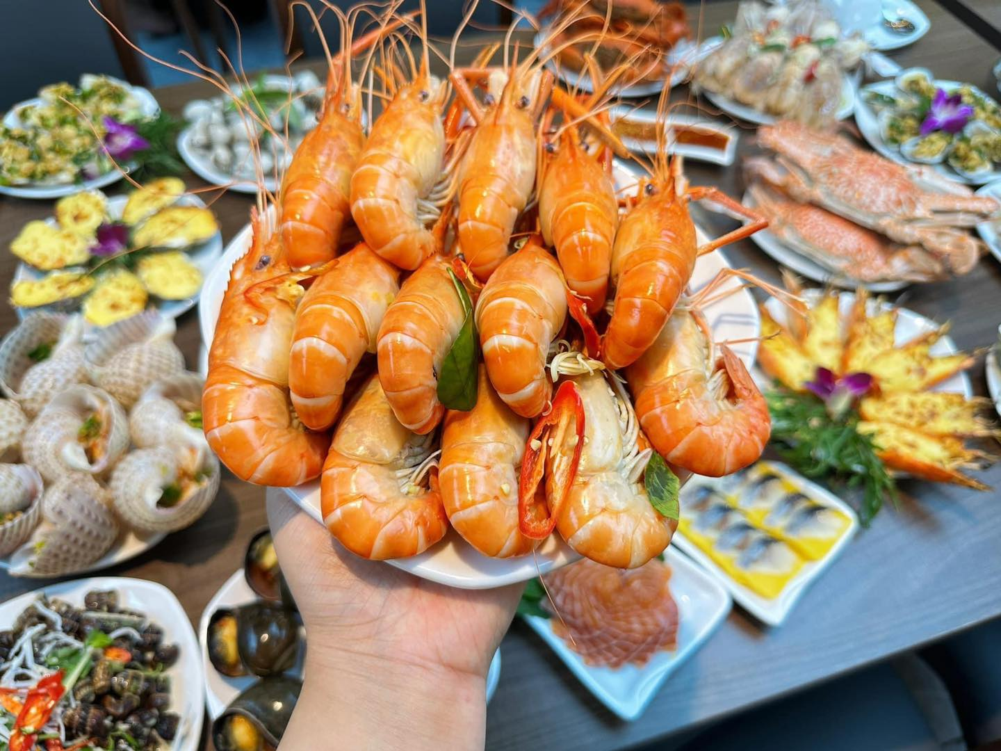 Thưởng thức hải sản là phần không thể thiếu khi đến Sầm Sơn.