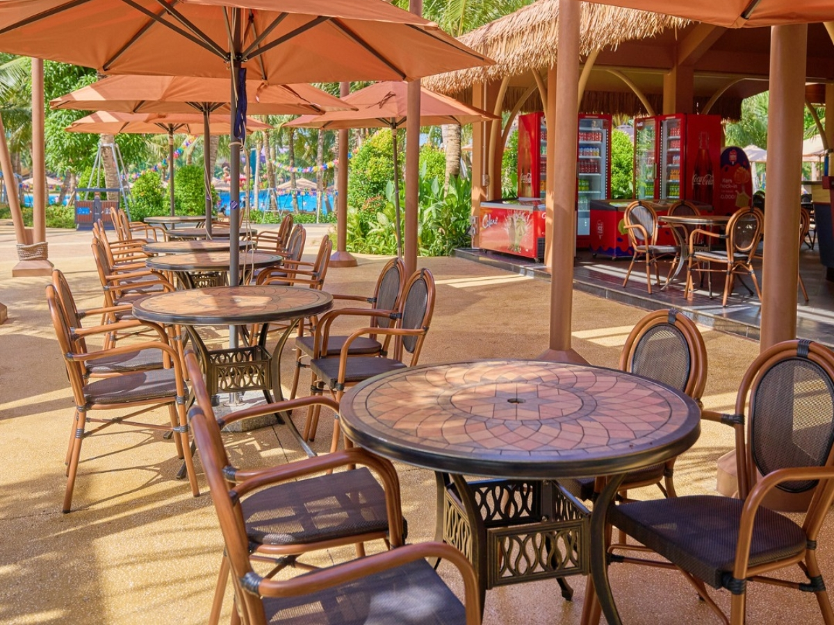 Không gian tại khu vực nhà hàng ở Sun World Sam Son