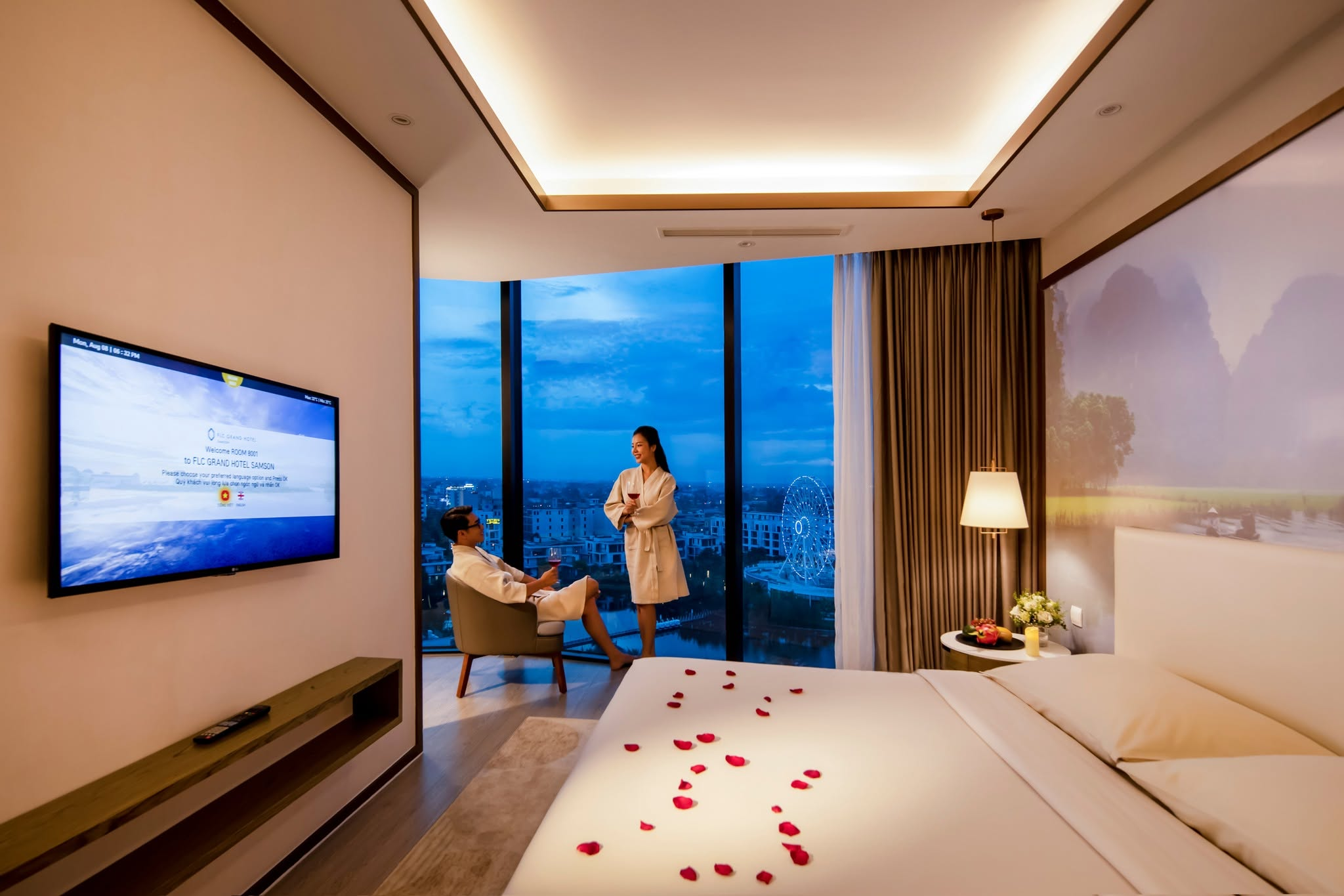 FLC Grand Hotel Samson nổi bật với kiến trúc hướng biển và hệ thống tiện ích nghỉ dưỡng cao cấp.