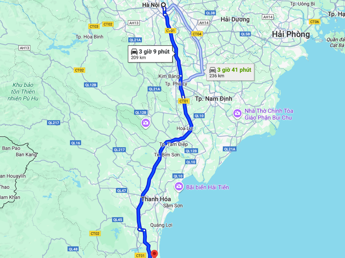 Du khách khởi hành từ Hà Nội có nhiều lựa chọn phương tiện phù hợp với nhu cầu và ngân sách.