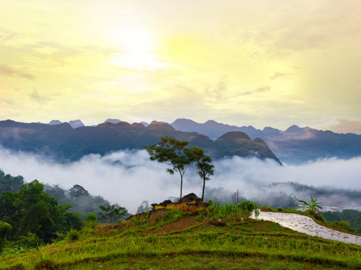 Dãy núi Pù Gió là nơi biển mây trôi lững lờ tạo nên bức tranh như tiên cảnh. ( Dãy núi Pù Gió là nơi biển mây trôi lững lờ tạo nên bức tranh như tiên cảnh. (