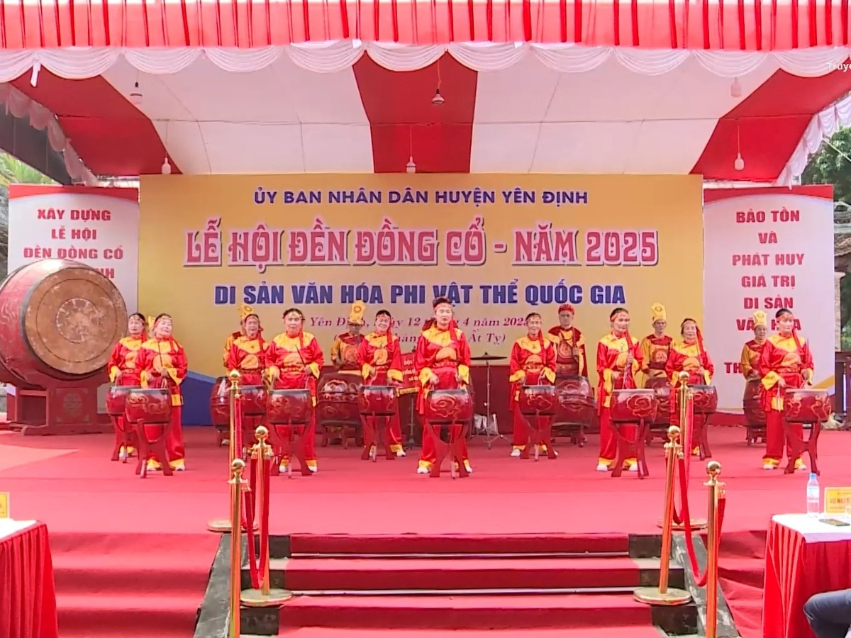 Lễ khai mạc hội đền Đồng Cổ 2025. 
