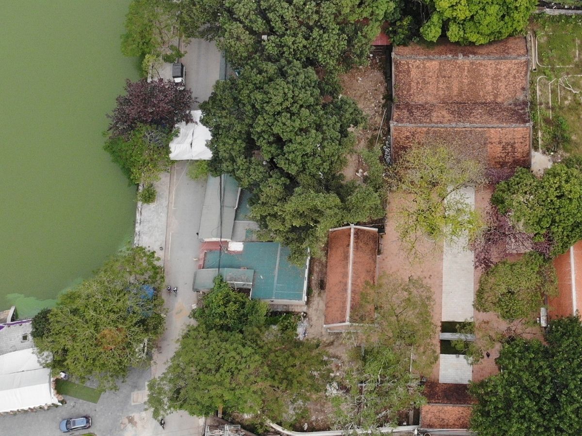 Không gian Thái miếu nhìn từ trên xuống.