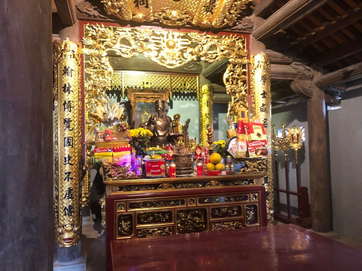 Đền thờ nhà sử học tài ba Lê Văn Hưu. 