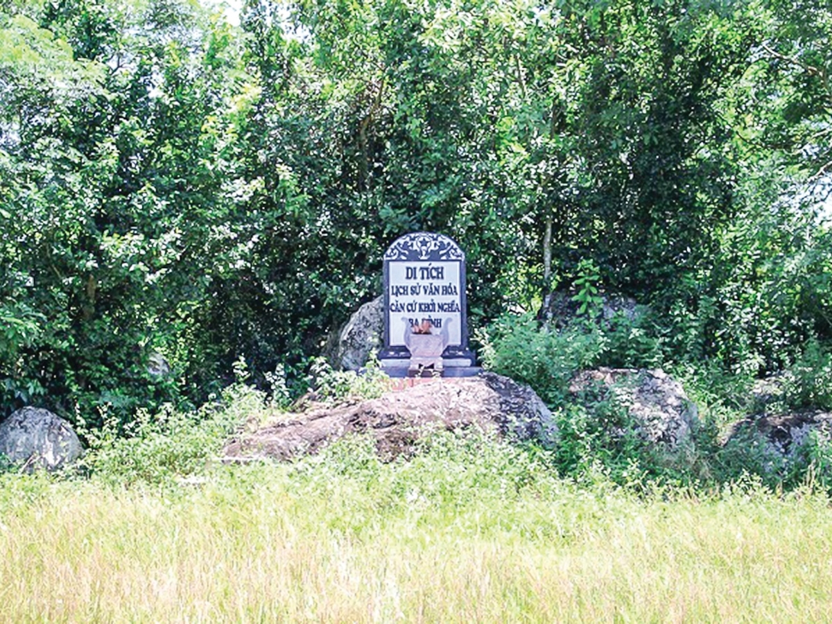 Chiến khu Ba Đình là nơi ghi dấu cuộc khởi nghĩa Ba Đình oanh liệt.