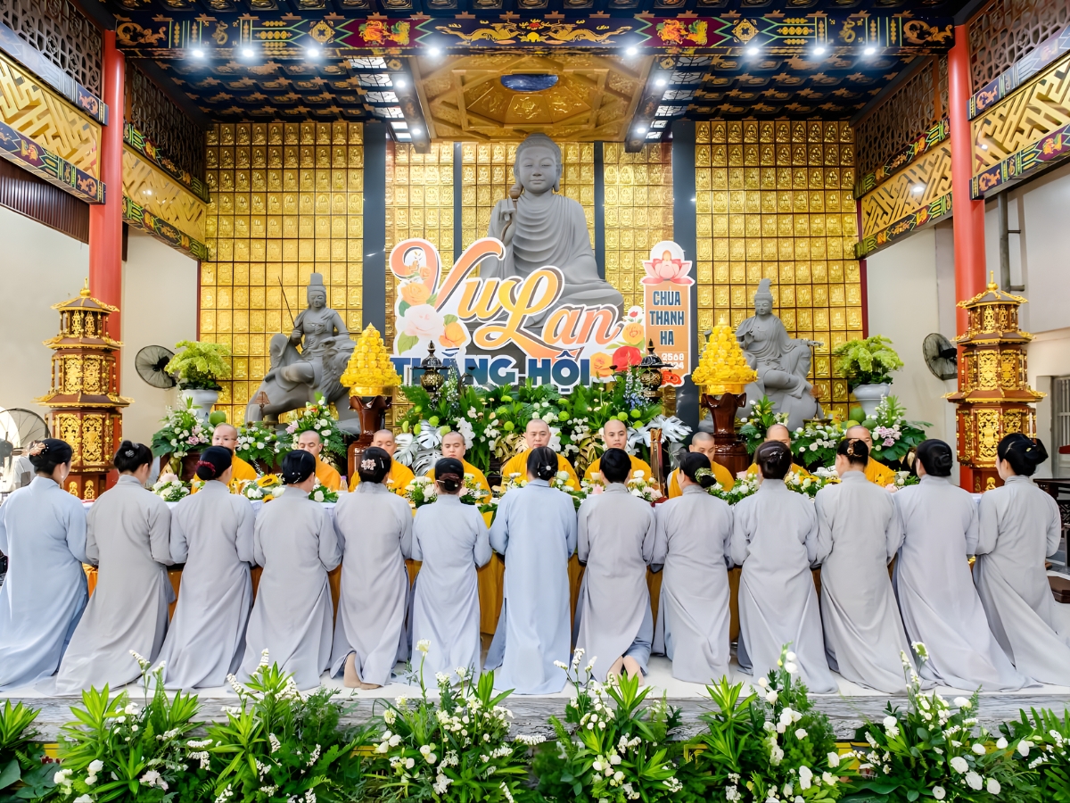Đại lễ Vu Lan báo hiếu được tổ chức tại chùa Thanh Hà.