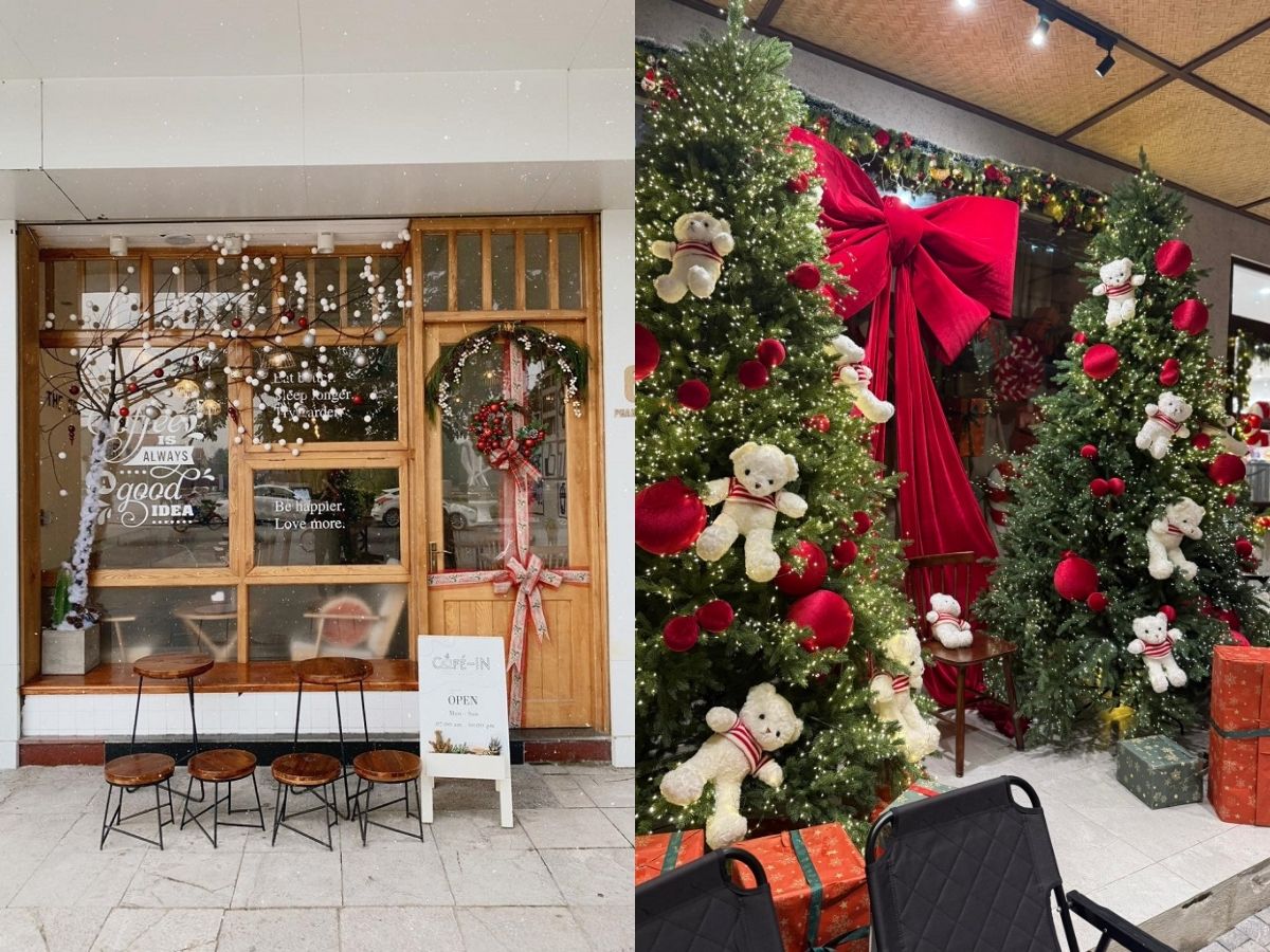 Không gian quán cafe Giáng Sinh tại Thanh Hóa đa dạng phong cách.