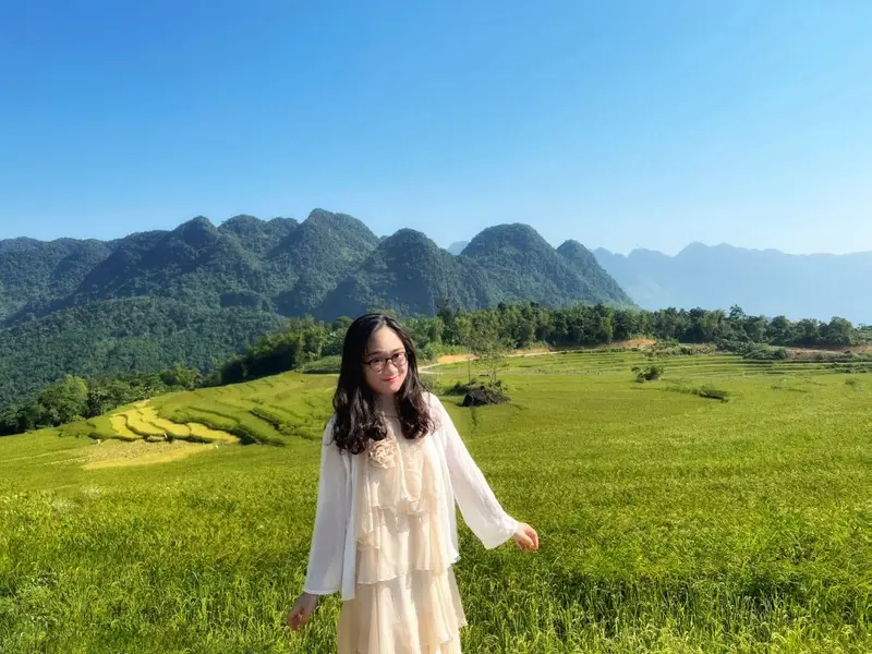 Check-in an toàn và văn minh tại Pù Luông. 