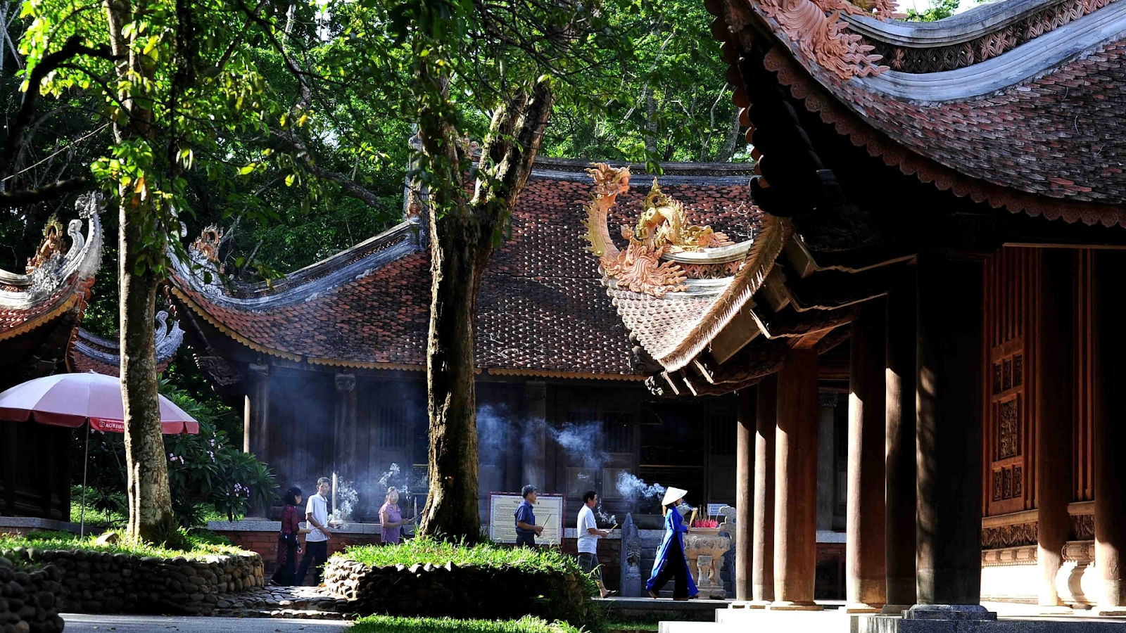 Không gian cổ kính tại Khu di tích Lam Kinh gắn với triều đại Hậu Lê. (Nguồn: Sưu tầm)